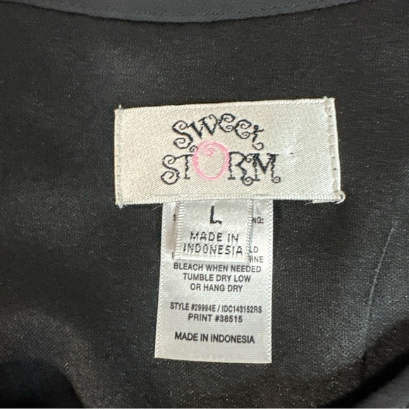 Women’s Large Dresses, Stripes, Flowers, Black, Lot Of 3 - Picture 3 of 5